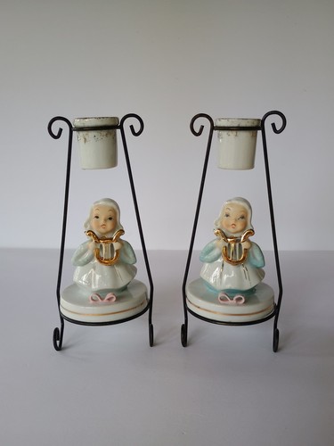 Vtg mcm angel candle - vtg,