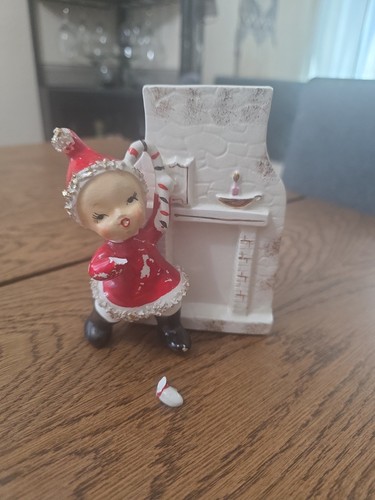 Vintage ucagco candy cane girl - vintage,